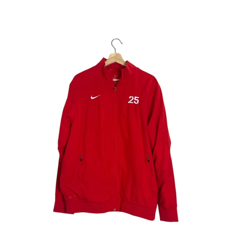 Nike‎ Dri-FIT Track Jacket Red Seattle University 25 Full Zip Mens Size L